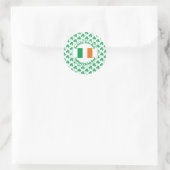 Zuhause Made IRISH SODA BREAD Ireland Flag Kleebla Runder Aufkleber (Tasche)