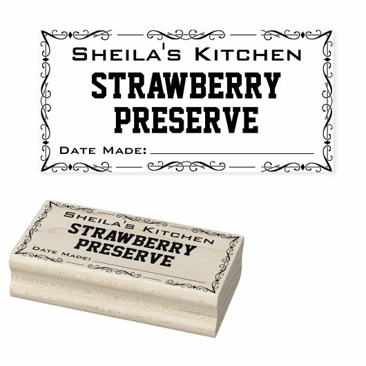 Zuhause Made Jam oder Wine Label Gummistempel