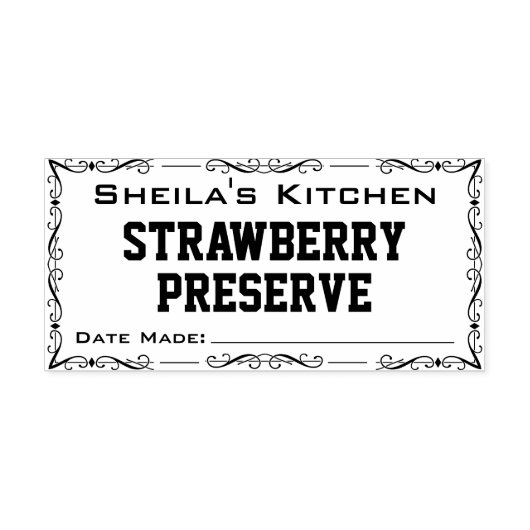Zuhause Made Jam oder Wine Label Gummistempel (Prägung)