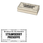 Zuhause Made Jam oder Wine Label Gummistempel (Stempel)