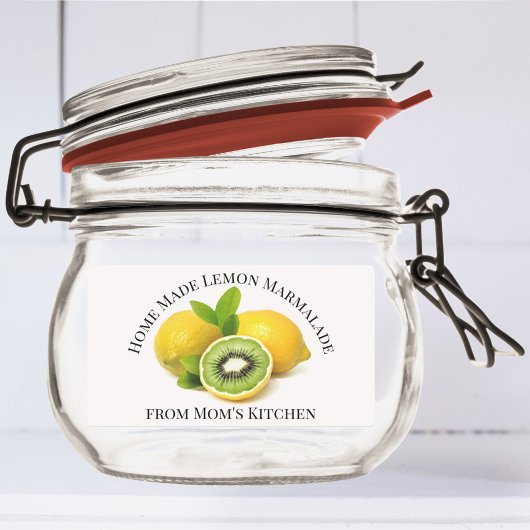 Zuhause Made Lemon Marmalade Label Etiketten