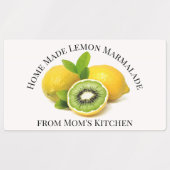 Zuhause Made Lemon Marmalade Label Etiketten (Design 1)