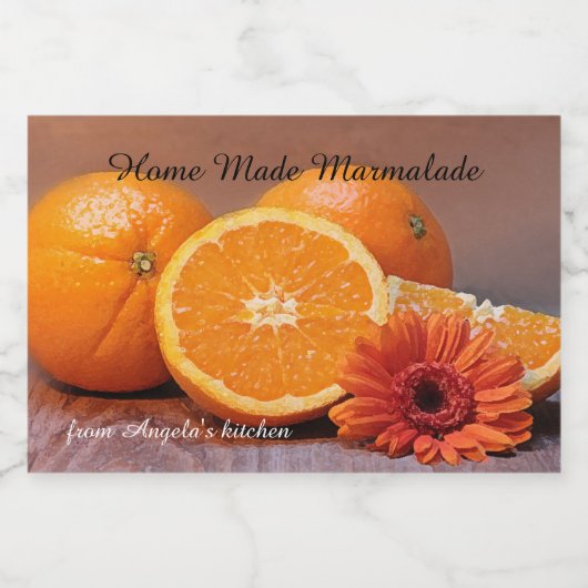 Zuhause Made Marmalade Jam Container Label Lebensmitteletikett (Einzelnes Label)