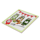 Zuhause Made Pickles Thema Niedlich Fliese (Seite)