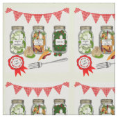 Zuhause Made Pickles Theme Stoff (Muster)