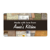 Zuhause made Recipes Anpassbare Beschriftung (Vorne)