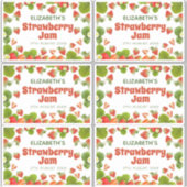 Zuhause Made Strawberry Jam Aufkleber (Vorderseite)