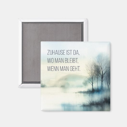 Zuhause magnet (Vorderseite/Rückseite)