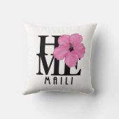 ZUHAUSE Maili Hawaii Pink Kissen (Rückseite)