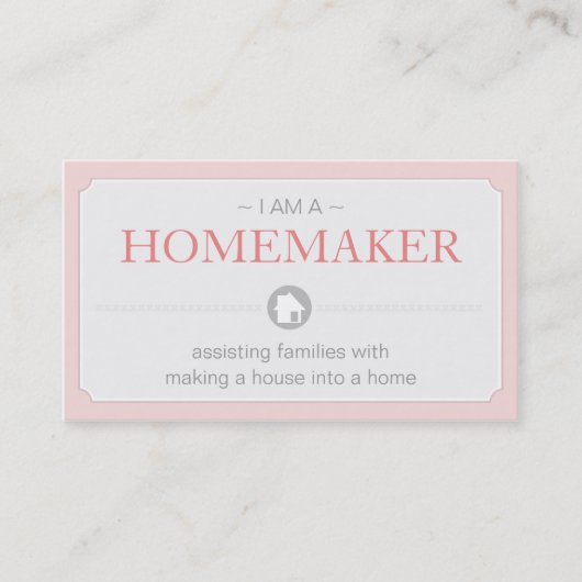 Zuhause Maker Business Cards Visitenkarte (Vorderseite)