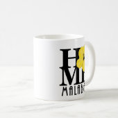 ZUHAUSE Malabar 11oz Gelber Hibiskus Kaffeetasse (VorderseiteRechts)