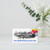 Zuhause-Maldienst für Paint Spritzers Visitenkarte (Stehend Vorderseite)