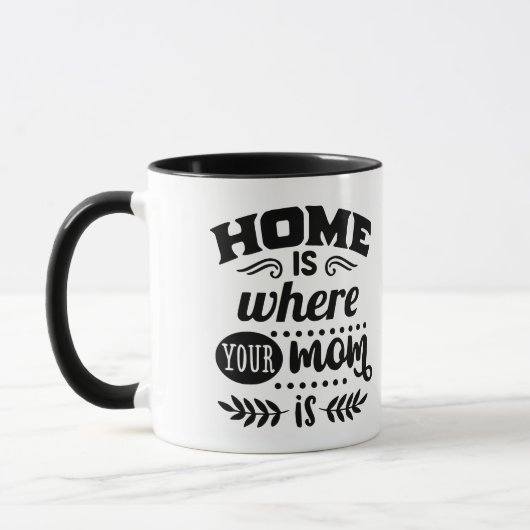 Zuhause Mama Tasse (Links)
