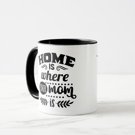 Zuhause Mama Tasse (Vorderseite Links)