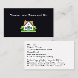 Zuhause-Management Real Anwesen Businesscard Visitenkarte
