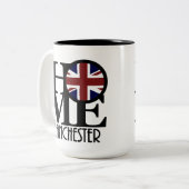 ZUHAUSE Manchester England 15oz Zweifarbige Tasse (Vorderseite Links)