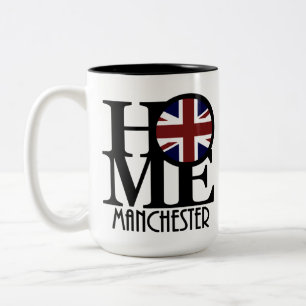ZUHAUSE Manchester England 15oz Zweifarbige Tasse