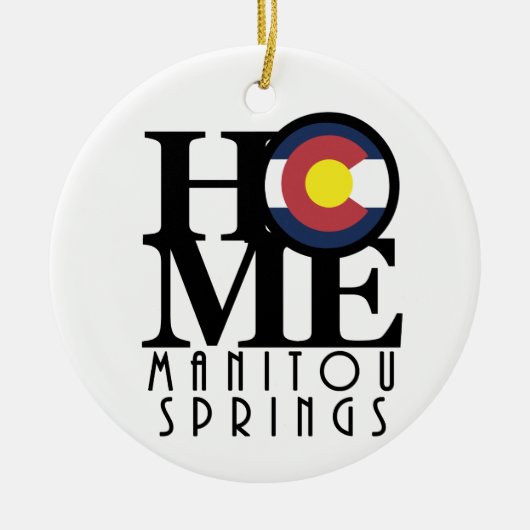 ZUHAUSE Manitou Springs Keramik Ornament (Vorne)