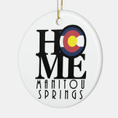 ZUHAUSE Manitou Springs Keramik Ornament (Links)