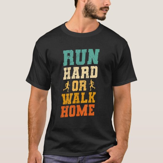 Zuhause Marathon-Marathon laufen oder laufen T-Shirt (Vorderseite)