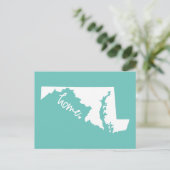 Zuhause Maryland Custom Color Postkarte (Stehend Vorderseite)