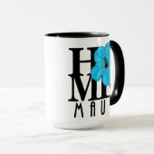 ZUHAUSE Maui Blue Hibiskus 15oz Tasse (VorderseiteRechts)