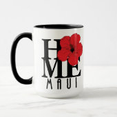 ZUHAUSE Maui Red Hibiskus 15oz Tasse (Links)