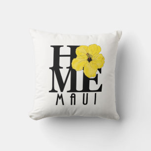 ZUHAUSE Maui Yellow Hibiskus Kissen