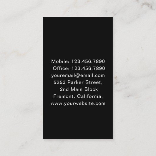 Zuhause Medizinische Pflegeperson Krankenschwester Visitenkarte (Rückseite)