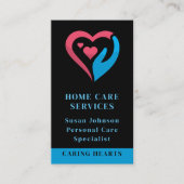 Zuhause Medizinische Pflegeperson Krankenschwester Visitenkarte (Vorderseite)