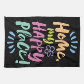 ZUHAUSE mein glücklicher Ort! Unterbringung am Ort Geschirrtuch (Horizontal)