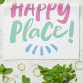 ZUHAUSE mein glücklicher Ort! Unterbringung an Ort Geschirrtuch (Gefaltet)