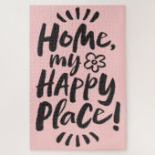 ZUHAUSE mein glücklicher Ort! Unterbringung vor Or Puzzle (Vertikal)