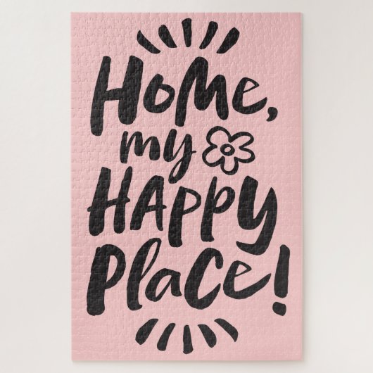 ZUHAUSE mein glücklicher Ort! Unterbringung vor Or Puzzle (Vertikal)