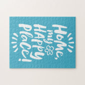 ZUHAUSE mein glücklicher Ort! Unterkunft - Calm Bl Puzzle (Horizontal)