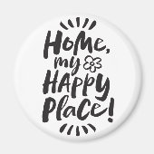 ZUHAUSE mein glücklicher Ort! Unterkunft vor Ort - Magnet (Vorne)