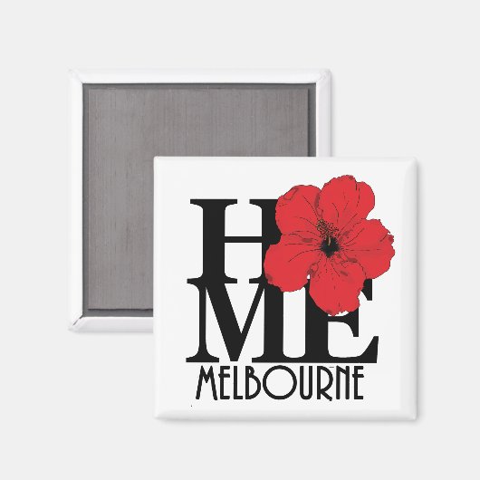 ZUHAUSE Melbourne Magnet (Vorderseite/Rückseite)