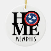 ZUHAUSE Memphis Keramik Ornament (Vorne)