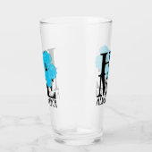 ZUHAUSE Mexico Beach Florida Blue Hibiskus Glas (Rechts)