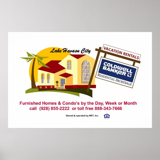 Zuhause mieten am Havasu-See Poster (Vorne)