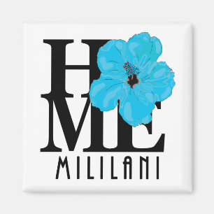 ZUHAUSE Mililani Blue Hibiskus Magnet