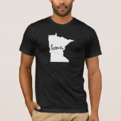Zuhause-Minnesota-Gewohnheits-Farbe T-Shirt (Vorderseite)