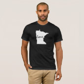 Zuhause-Minnesota-Gewohnheits-Farbe T-Shirt (Vorne ganz)