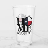 ZUHAUSE Missouri City Texas Glas (Rückseite)