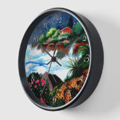 Zuhause mit abstürzender Surfuhr Uhr (Winkel)