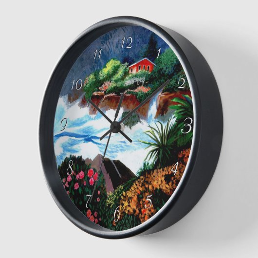 Zuhause mit abstürzender Surfuhr Uhr (Winkel)