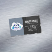 Zuhause mit Garten Magnetische Visitenkarte (Beispiel)