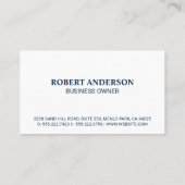 Zuhause mit Garten | Real-Anwesen-Logo Visitenkarte (Rückseite)