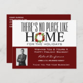 Zuhause mit Karettroter Postkarte (Vorne/Hinten)