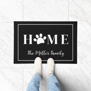Zuhause mit Name Doormat Fußmatte